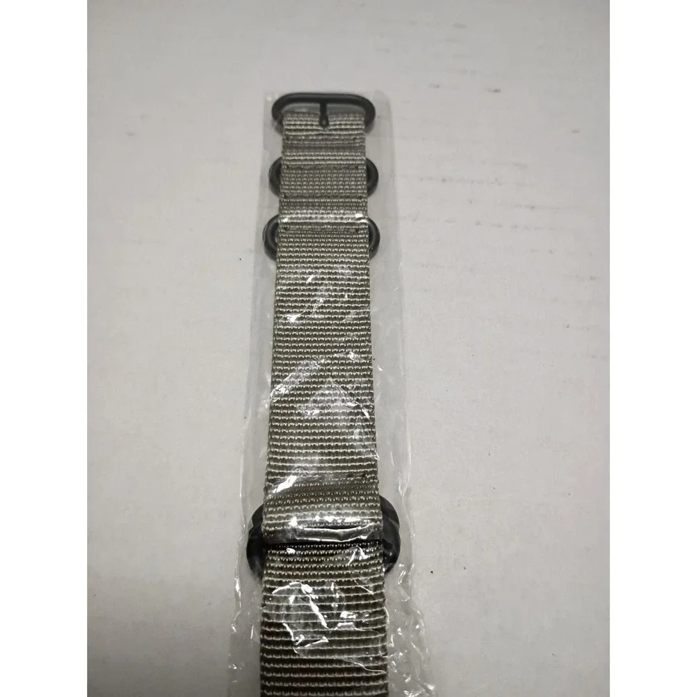 Replacement Military Ballistic Nylon Strap Watch Band with Black Heavy Buckle